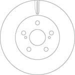 TRW Brzdový kotúč TRW DF6734 (DF6734)