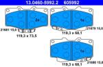 ATE Sada brzdových platničiek kotúčovej brzdy ATE 13.0460-5992.2 (13.0460-5992.2)