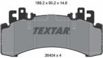TEXTAR Sada brzdových platničiek kotúčovej brzdy TEXTAR 2640401 (2640401)