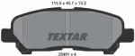 TEXTAR Sada brzdových platničiek kotúčovej brzdy TEXTAR 2548101 (2548101)