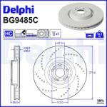 DELPHI Brzdový kotúč DELPHI BG9485C (BG9485C)