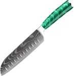 HARAHU Cuțit de bucătărie BL-39278 - Santoku / Verde KP39278