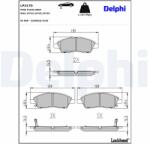 DELPHI Sada brzdových platničiek kotúčovej brzdy DELPHI LP3170 (LP3170)