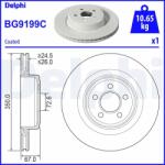 DELPHI Tarcza Ham. Chrysler 300c 04- Tyl (bg9199c)