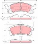 TRW Sada brzdových platničiek kotúčovej brzdy TRW GDB4002 (GDB4002)