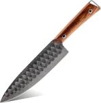 HARAHU Cuțit de bucătărie damasc KN-39263 - Maro KP39263