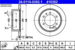 ATE Brzdový kotúč ATE 24.0110-0352.1 (24.0110-0352.1)
