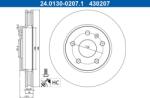 ATE Brzdový kotúč ATE 24.0130-0207.1 (24.0130-0207.1)
