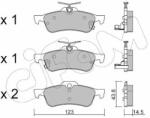 CIFAM Sada brzdových platničiek kotúčovej brzdy CIFAM 822-556-1 (822-556-1)