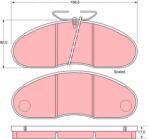 TRW Sada brzdových platničiek kotúčovej brzdy TRW GDB948 (GDB948)