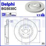 DELPHI Brzdový kotúč DELPHI BG5030C (BG5030C)