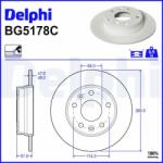 DELPHI Brzdový kotúč DELPHI BG5178C (BG5178C)