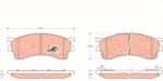TRW Sada brzdových platničiek kotúčovej brzdy TRW GDB3209 (GDB3209)