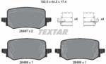 TEXTAR Sada brzdových platničiek kotúčovej brzdy TEXTAR 2648701 (2648701)