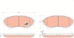 TRW Sada brzdových platničiek kotúčovej brzdy TRW GDB3403 (GDB3403)