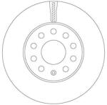 TRW Brzdový kotúč TRW DF6903S (DF6903S)