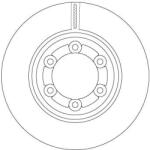 TRW Brzdový kotúč TRW DF6984 (DF6984)