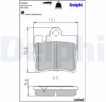 DELPHI Klocki Ham. Mercedes S W220 99- Tyl (lp1697)