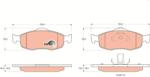 TRW Sada brzdových platničiek kotúčovej brzdy TRW GDB1107 (GDB1107)