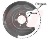 VAN WEZEL Ochranný plech proti rozstreku, Brzdový kotúč VAN WEZEL 0315374 (0315374)