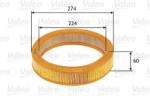 VALEO Vzduchový filter VALEO 585620 (585620)