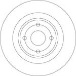 TRW Brzdový kotúč TRW DF6974 (DF6974)