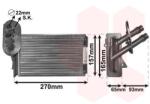 VAN WEZEL Výmenník tepla vnútorného kúrenia VAN WEZEL 58006173 (58006173)