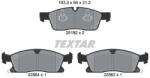 TEXTAR Sada brzdových platničiek kotúčovej brzdy TEXTAR 2519207 (2519207)