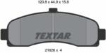 TEXTAR Sada brzdových platničiek kotúčovej brzdy TEXTAR 2162601 (2162601)