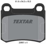 TEXTAR Sada brzdových platničiek kotúčovej brzdy TEXTAR 2068701 (2068701)