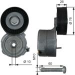 GATES Napinák rebrovaného klinového remeňa GATES T38423 (T38423)