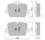 METELLI Sada brzdových platničiek kotúčovej brzdy METELLI 22-1265-0 (22-1265-0)
