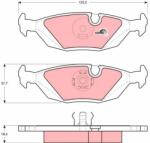 TRW Sada brzdových platničiek kotúčovej brzdy TRW GDB299 (GDB299)