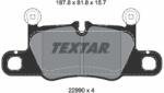 TEXTAR Sada brzdových platničiek kotúčovej brzdy TEXTAR 2299001 (2299001)