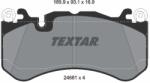 TEXTAR Sada brzdových platničiek kotúčovej brzdy TEXTAR 2468101 (2468101)