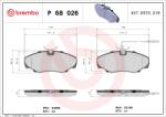 BREMBO Sada brzdových platničiek kotúčovej brzdy BREMBO P 68 026 (P 68 026)