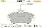 VALEO Sada brzdových platničiek kotúčovej brzdy VALEO 302217 (302217)