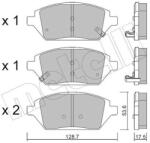 METELLI Sada brzdových platničiek kotúčovej brzdy METELLI 22-1211-0 (22-1211-0)