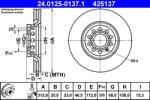 ATE Brzdový kotúč ATE 24.0125-0137.1 (24.0125-0137.1)