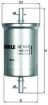 MAHLE Filtr Paliwa Mcc Smart (kl 165/1)