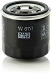 Mann-filter Olejový filter MANN-FILTER W 67/1 (W 67/1)