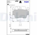 DELPHI Sada brzdových platničiek kotúčovej brzdy DELPHI LP1996 (LP1996)