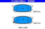 ATE Sada brzdových platničiek kotúčovej brzdy ATE 13.0460-5866.2 (13.0460-5866.2)