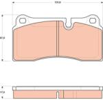 TRW Sada brzdových platničiek kotúčovej brzdy TRW GDB1816 (GDB1816)