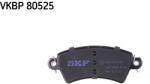 SKF Sada brzdových platničiek kotúčovej brzdy SKF VKBP 80525 (VKBP 80525)