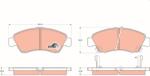 TRW Sada brzdových platničiek kotúčovej brzdy TRW GDB1164 (GDB1164)