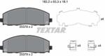 TEXTAR Sada brzdových platničiek kotúčovej brzdy TEXTAR 2537801 (2537801)
