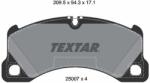 TEXTAR Sada brzdových platničiek kotúčovej brzdy TEXTAR 2500701 (2500701)