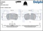 DELPHI Sada brzdových platničiek kotúčovej brzdy DELPHI LP3675 (LP3675)