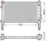 DENSO Chladič motora DENSO DRM20119 (DRM20119)